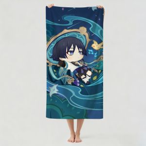 Hasbro | Game Genshin Impact Wanderer Towel Drying Bath Towel Applicable To Light Swimming Camping Yoga Beach Out