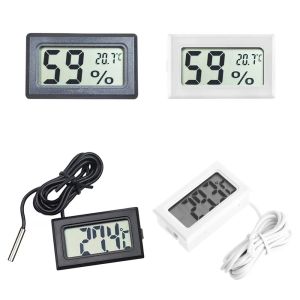 Mini FY-10 Digital LCD Thermometer Sensor Hygrometer Gauge Refrigerator Aquarium Monitoring Display Temperature Detector