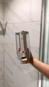 DOUBLE Soap Dispenser Sabun Cair Hotel 2 Tabung Dinding Kamar Mandi WC Shampoo Disinfectant Sabun