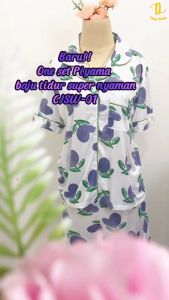 CJSW-01TF CIJI BAJU TIDUR WANITA LENGAN PENDEK IMPORT DENGAN BERBAGAI MOTIF/PIYAMA WANITA IMPORT CP