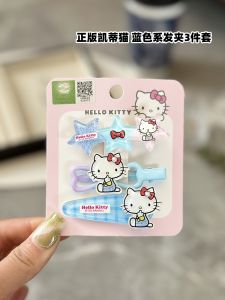 Kẹp Tóc Hello Kitty Series Màu Xanh Lục Chấm Bi Bộ Kẹp Tóc Dễ Thương Cho Bé Gái Kẹp Tóc Trang Trí Trang Sức Thời Trang Phụ Kiện Tóc