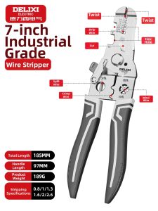 DELIXI Electric | Multifunctional Electrician Wire Stripper