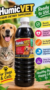 Buy 1 Take 2 HumicVET 1 Liter Pet Supplement | Liquid Supplement for Dogs & Cats | Daily Digestive & Overall Wellness Support