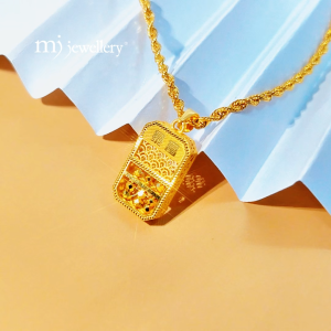 MJ Jewellery 916/22K Gold Abacus Pendant B326