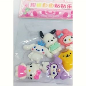 TAIYO DIY Sanrio 3D Stiker Karakter Tempel Sticker Akrilik Seni Mini Kerajinan Aksesoris