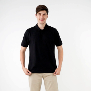 Aerostreet Polo Shirt Hans Black Kaos Kerah Poloshirt QFAAA