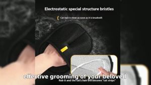 Pet Grooming Gloves Double Sided Reusable Cat Dog Hair Removal Tool Self Cleaning Silicone for Clothes Furniture Static Removal