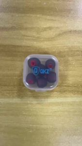 QKZ 3Pairs Black Red Silicone In Ear Earphones KZ Ear Pads Earplug Sports Music DJ Monitor Memory Foam Headset