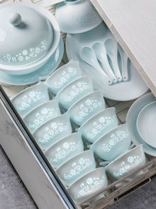 JINGDITAOCI | Bộ Đồ Ăn Gốm Sứ Celadon