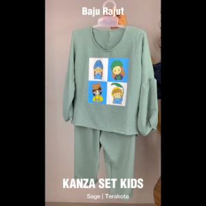 Setelan Anak Perempuan / Setelan Anak Usia 2-8 Tahun / KANZA  Set kids