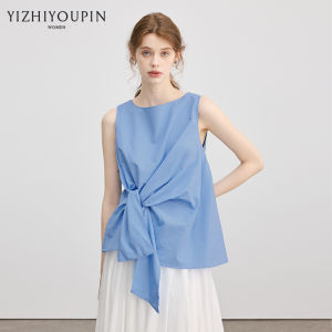 Irregular Knot French Design Shirt