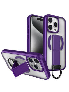 Creative Magnetic Ring Holder Stand Compatible with  16Promax Phone Case Magsafe Anti Slip Full Cover Silicone Skin Friendly