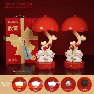 CHUCHEN | Wedding Decorative Long Burning Bedside Lamp