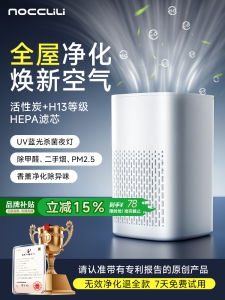 Home Office Air Purifier Negative Ion Generator Smoke Odor Eliminator Cat Hair Removal Formaldehyde Removal USB Powered Filter Core