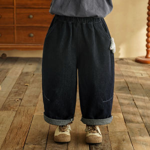 Blue Denim Jeans Childrens Casual Long Pants Boys Spring Autumn Fashionable Winter Dads Pants Baby Casual Cotton Trousers