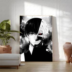 Bandai | Tokyo Ghoul Poster Print For Bedroom Living Room Home Decor Japanese Anime Canvas Painting Wall Art Home Decoration HD Picture