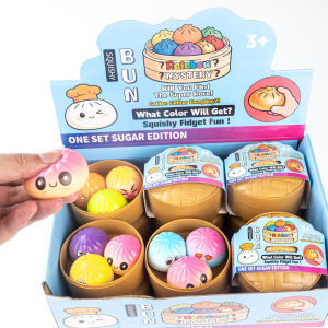 Premium Simulation Dumpling Soft Colorful Stress Relief Toy Anti-Anxiety Fidget Gift for Adults to Relieve ADHD & Pressure