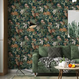 Wallpaper Dán Tường American Style Chống Thấm Nước Tự Dính Trang Trí Phòng Ngủ PVC Mờ Chống Thấm Nước Trang Trí Nhà Cửa
