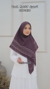 Hijab Syari Ukuran 130 x130 | Kerudung Hijab Jumbo | Kerudung Syari | Hijab Jumbo Motif