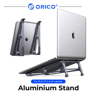 ORICO แท่นยกขาตั้งแล็ปท็อปอลูมิเนียมแบบพกพาที่วางแท็บเล็ตบนโต๊ะที่วางคอมพิวเตอร์ถอดออกได้โน้ตบุ๊ค MacBook นิ้ว For13-17.4