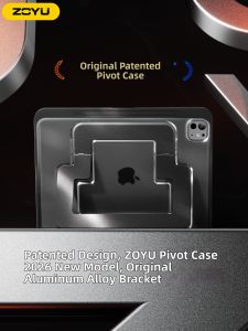 Zoyu | Anti-Drop Pen Slot Protective Case with Aluminum Alloy Bracket