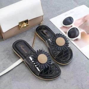 รองเท้าหญิง สวม ติดดอกไม้ นุ่มใส่สบาย แบบมาใหม่ ราคาโรงงาน