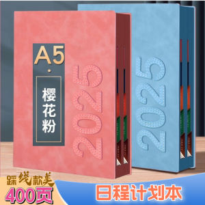 2025 Year Planner Daily Schedule Book Efficiency Manual Time Management Notebook Creative Trend Business Soft Cover A5 Size
