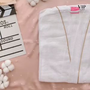 VIP 100% Cotton Premium Quality Waffle Bath Robe (MY Ready Stock)