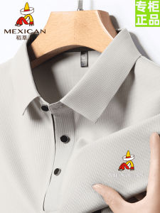 Summer Lightweight Short Sleeve Polo Shirt Casual Flip Collar Dad Style Mens Fashion Straw Man 2025 Pure Color Basic Fit