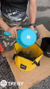 12L 20L Folding Bucket Portable Outdoor Travel Foldable Water Bucket Bowl Sink Washing Bag Car Wash Bucket Multifunction for Camping