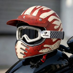 Vintage Female 3C Certified Summer Appropriate Eagle Beak Design Helmet With Bluetooth