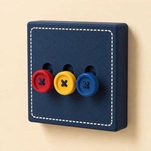 2Pcs 3D Printed Retro Arcade Joystick Switch Plate Cover Punch‑Free 86‑Type Wall Switch Decor Nostalgic Game Room Wall Art Easy DIY Cool Gamer Novelty Gift