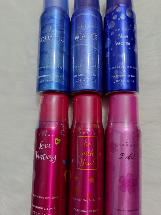 J SPRAY fragrance deo body spray 60ml Lazada PH