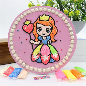 CHOUXIAOYA | DIY Coloring Intelligent EVA Snow Mud Pearl Clay Painting Frame Toy
