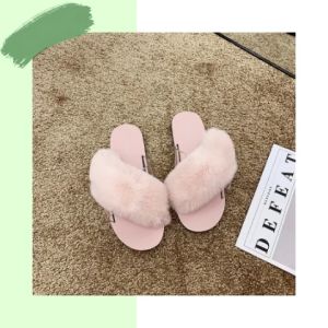 Sheii  สินค้าใหม่แนะนำ รองเท้าแตะแบบสวมแต่งขนมิ้งน่ารักสไตล์เกาหลีขนปุยตรงที่คาดแถมพื้นยังนุ่มใส่สบายอีก พลาดได้ไงก่อนน