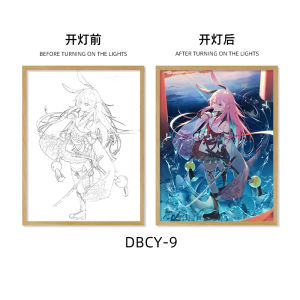 ไฟตกแต่งห้องเล่นเกมส์คอมพิวเตอร์ ไฟตั้งโต๊ะแบบเคลื่อนที่ได้สำหรับงานวันเกิดนักเรียนประถมศึกษาปีที่ 6 ที่เกี่ยวข้องกับการ์ตูนญี่ปุ่น