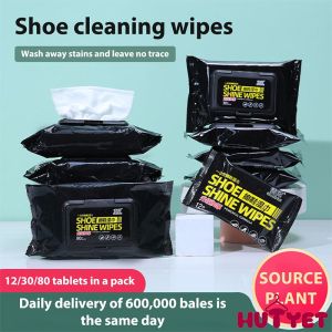 🔥Hutyet👍12/30/80pcs Wipes for Sneakers Shoes Cleaning Care Product Premium White Shoe Clean Quick Wipe