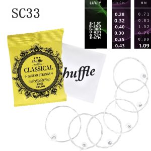 Dây Đàn Guitar Cổ Điển SC33 Hợp Kim Đồng Mạ Bạc Nylon Phụ Kiện Chuyên Nghiệp Dành Cho Người Mới Bắt Đầu Gói Đơn