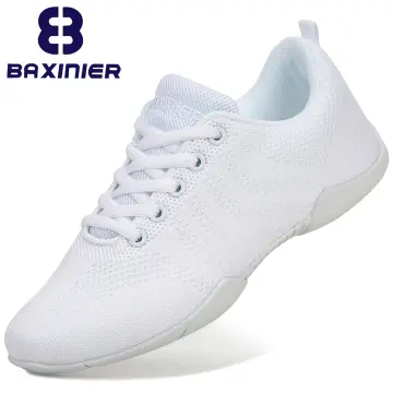 Kids white cheerleading shoes on sale