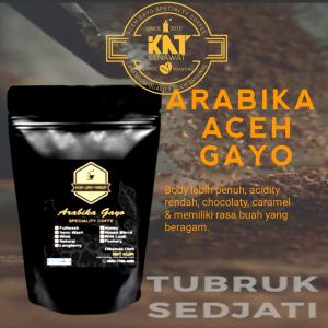 KOPI ARABICA GAYO SPECIALTY 100gram BIJI ROASTBEAN & BUBUK HALUS MURNI DARI TOKO ACEH.