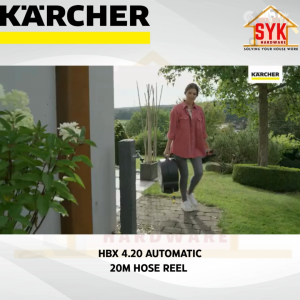 SYK Karcher HBX 4.20 Compact Reel Automatic Outdoor Gardening Hose Wall Mounted Hose Paip Getah 20Meter