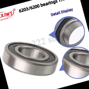 Deep Groove Ball Bearing 6200 10mm or 6203 17mm 6204 20mm 6206 30mm High-Speed Agricultural Machinery Bearing