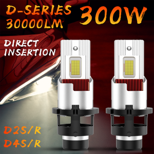 D2S D4S Canbus LED Headlight D4R D2R Xenon Lamps Bulbs 6000K 30000LM White Plug and Play Replacement HID Xenon Light With Fan
