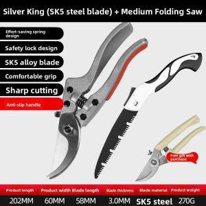 MONLEYTA | Effort-Saving Precision Pruning Shears Garden Fruit Tree Branch Trimming Floral Cutting Stainless Steel Manually Operated Tools