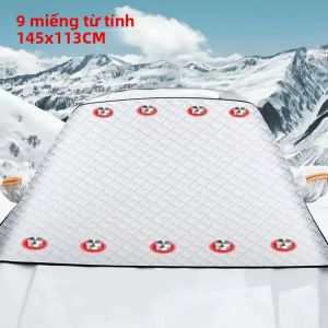 Tấm Chắn Tuyết Đa Năng Cho Ô Tô Che Chắn Nửa Kính Chắn Gió Bảo Vệ Mùa Đông Khỏi Sương Giá Nắng Phụ Kiện An Toàn Cho Xe