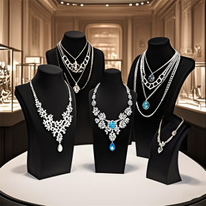 Portrait Necklace Display Pendant Organizer Jewelry Display Stand Jewelry Mannequin Bust Necklace Pendant Window Display