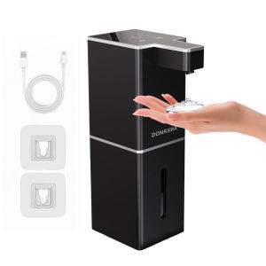 400ML USB Có Thể Sạc Lại Máy Phân Phối Xà Phòng Cảm Ứng Hồng Ngoại Không Chạm IPX5 Chai Dầu Gội Cảm Biến Tự Động Chống Nước Cho Nhà Bếp Và Phòng Tắm
