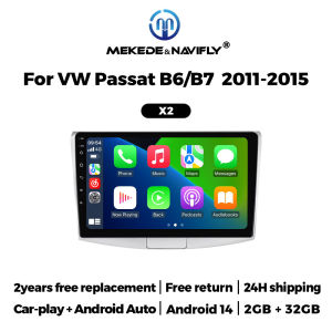 NaviFly For Volkswagen Passat 7 B7 CC 2010 - 2015 Android 14 All-in-one Wireless Carplay AUTO Car Radio Multimedia Video Player