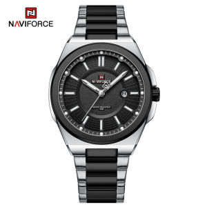Naviforce | NAVIFORCE Mens Watch Quartz Calendar Luminous Stainless Steel Strap Male Luxury Casual Fashion Daily Wristwatch Hot Sale NF9212