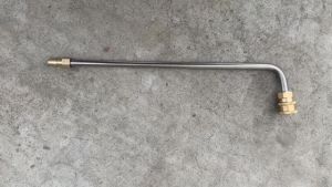 Vòi Phun Áp Lực Cao Cấp 1/4 Inch Đầu Nối Nhanh Đầu Cong Vòi Đồng Thân Hợp Kim Phun Cột Nước